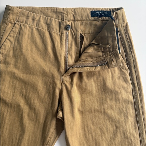Rag & Bone Men’s Brighton Cotton & Linen Chino Pants Sz 29 Rugged Brown Summer - Picture 9 of 12